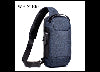 Waterproof USB Anti-theft Bag Men Oxford Crossbody Shoulder Bag Sling Multifunction Short Travel Messenger Chest Pack